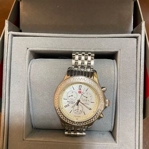 Michele watch with 112 diamonds, Sapphire Crystal - swiss movement.